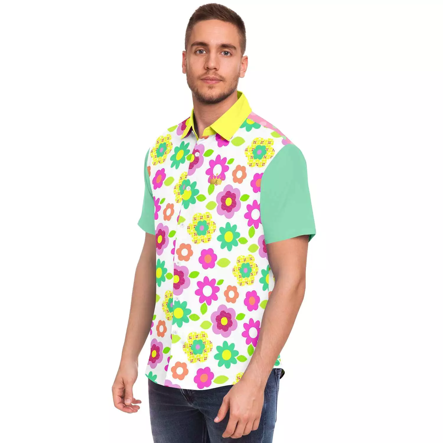 Short Sleeve Button Up Shirt - Oopsie Daisy Design