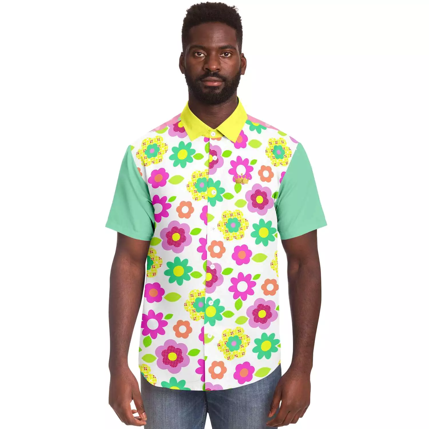 Short Sleeve Button Up Shirt - Oopsie Daisy Design