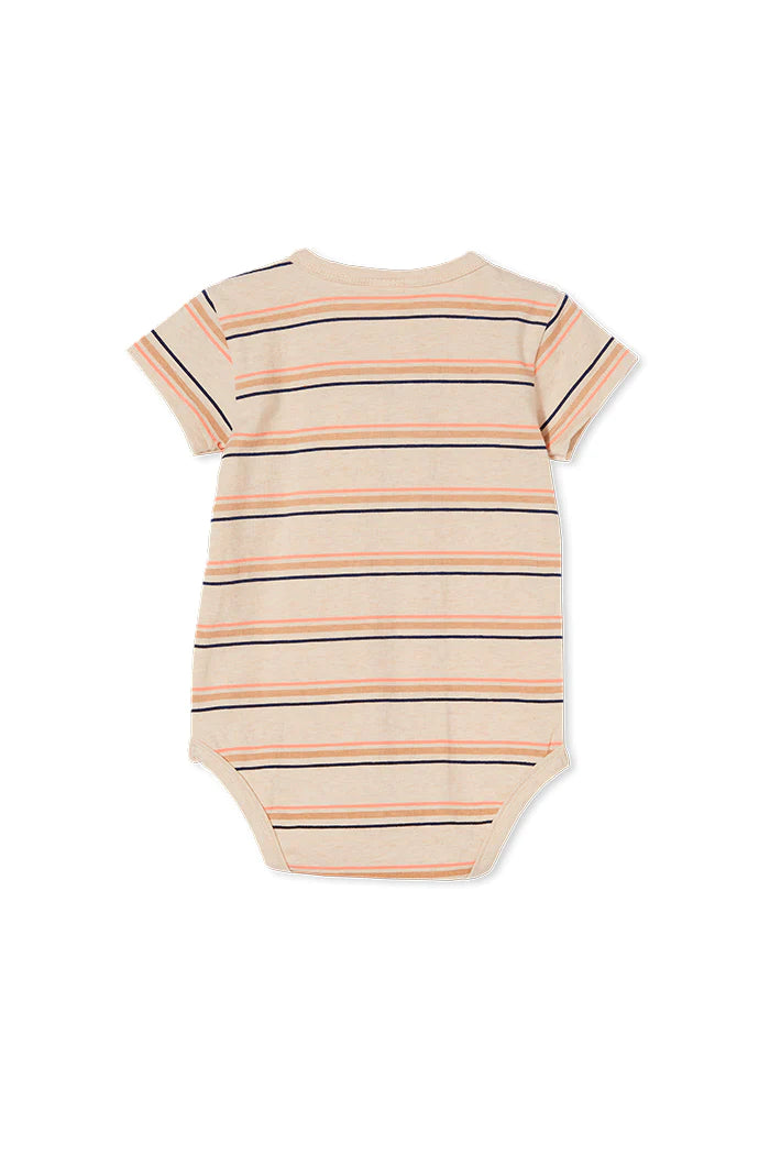 Organic Striped Baby Onesie