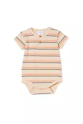 Organic Striped Baby Onesie