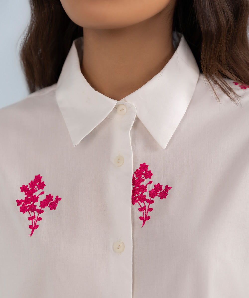 Oversized Embroidered Shirt – Trendy and Stylish