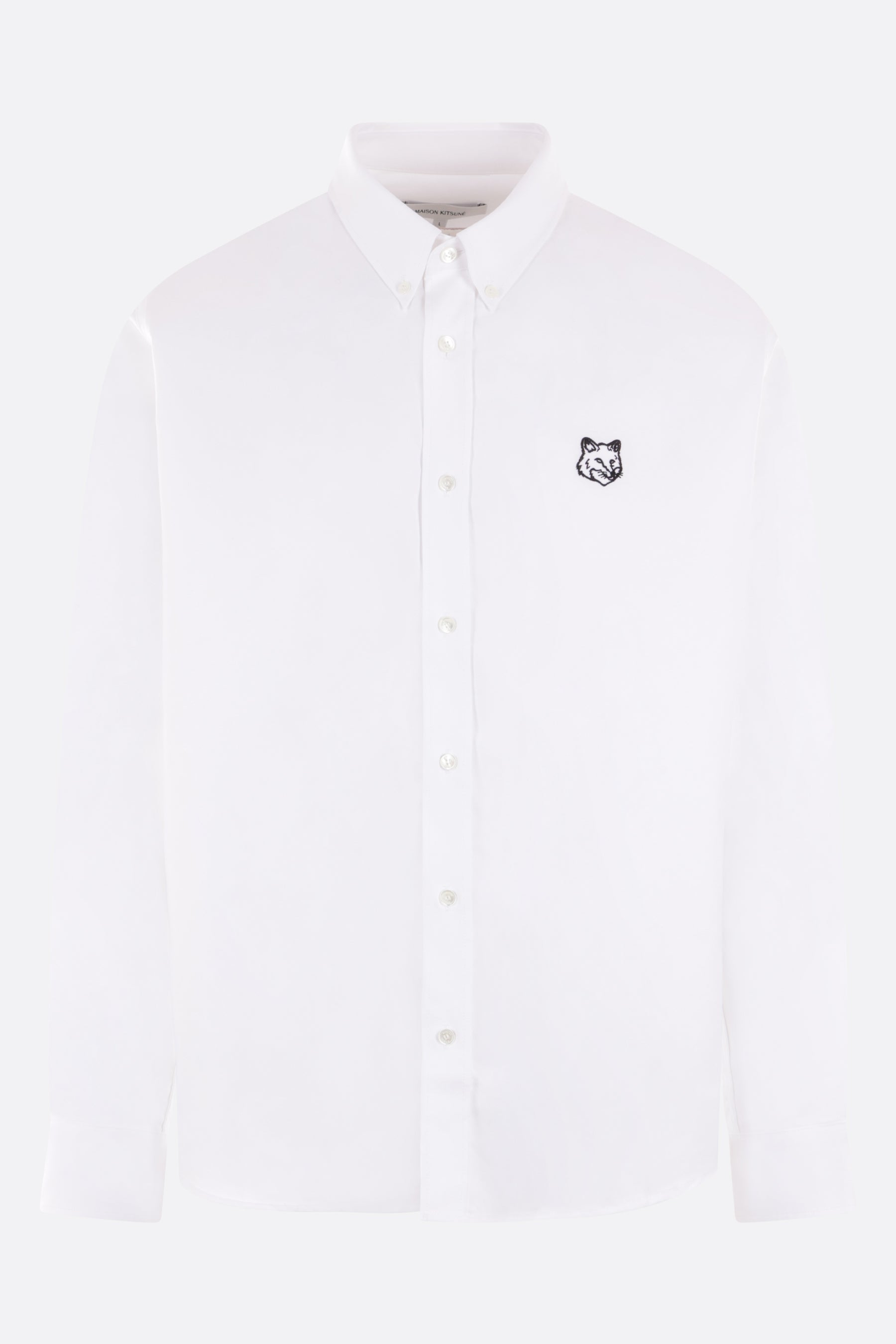 Oxford shirt with embroidered fox head logo