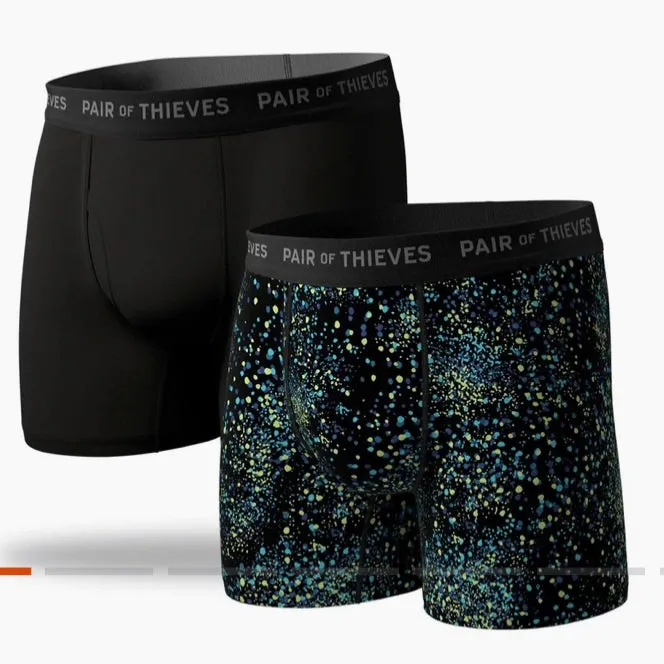 Pair of Thieves Super Fit Boxer Briefs Pack Blue Black