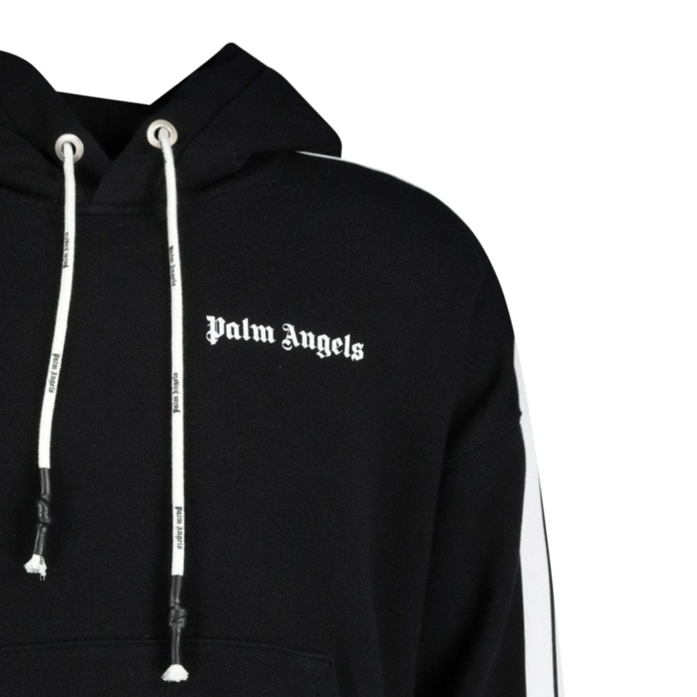 Palm Angels Black Logo Hooded Track Jacket