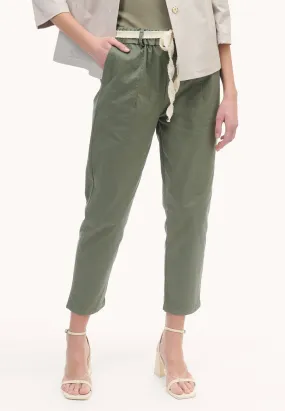 Baggy pants with elastic waist 

