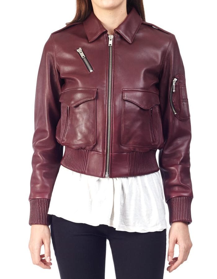 Pappy Bomber leather jacket by Aviator.