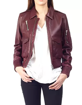 Pappy Bomber leather jacket by Aviator.