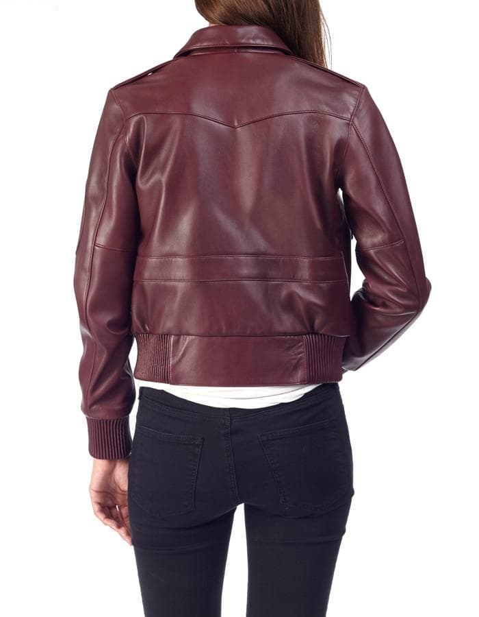 Pappy Bomber leather jacket by Aviator.