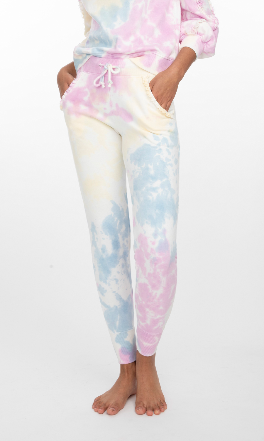 Pastel tie dye Kate sweatpants for Generation Love.