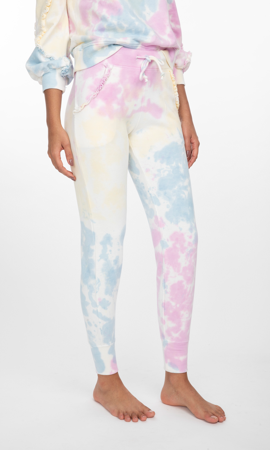 Pastel tie dye Kate sweatpants for Generation Love.