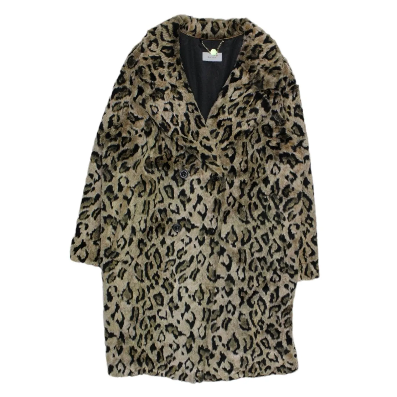 Per Una Cream Leopard Print Winter Coat