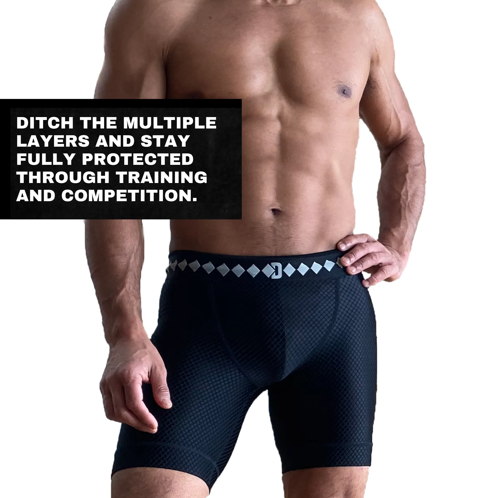 3 Pack Performance Shorts With Built-In Brief