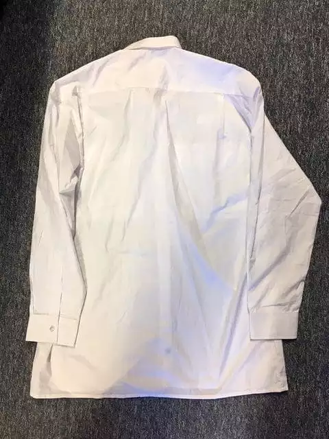 Pilot Shirt Men's Long Sleeve White Shirt Epaulette Loops - Used Grade A - For Sale