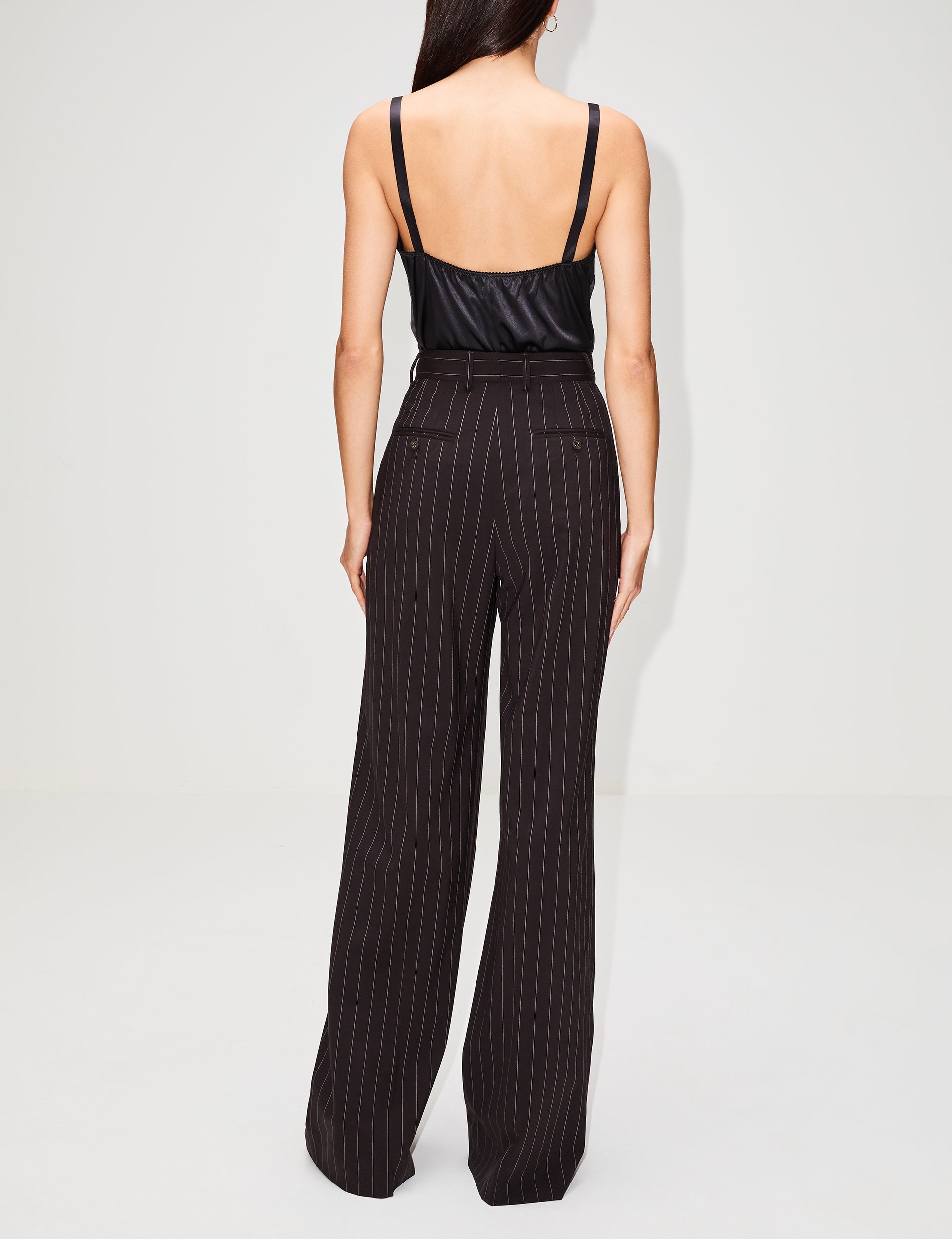 Pin-striped pants