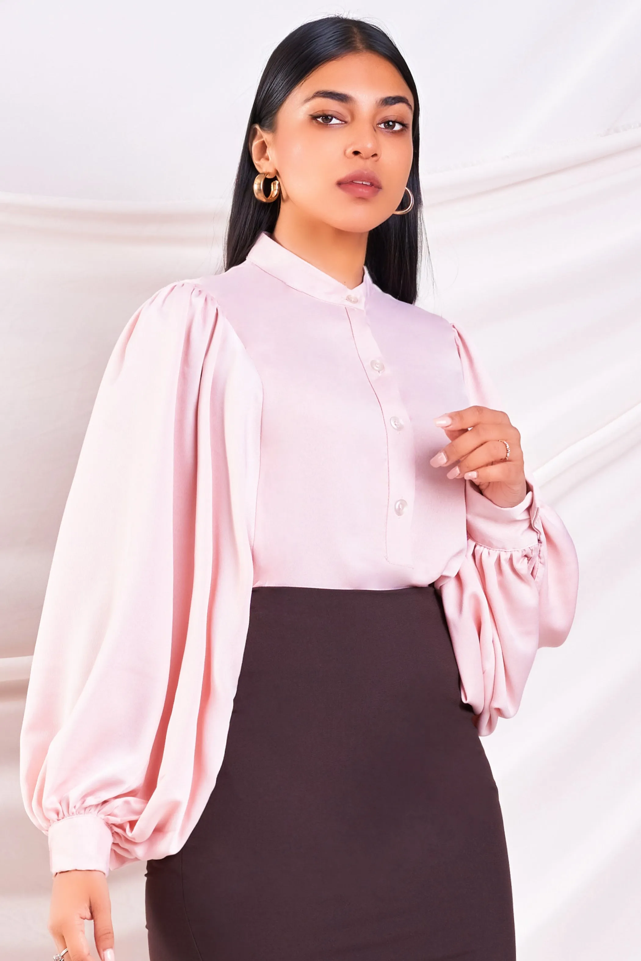 Butterfly Sleeve Pink Top