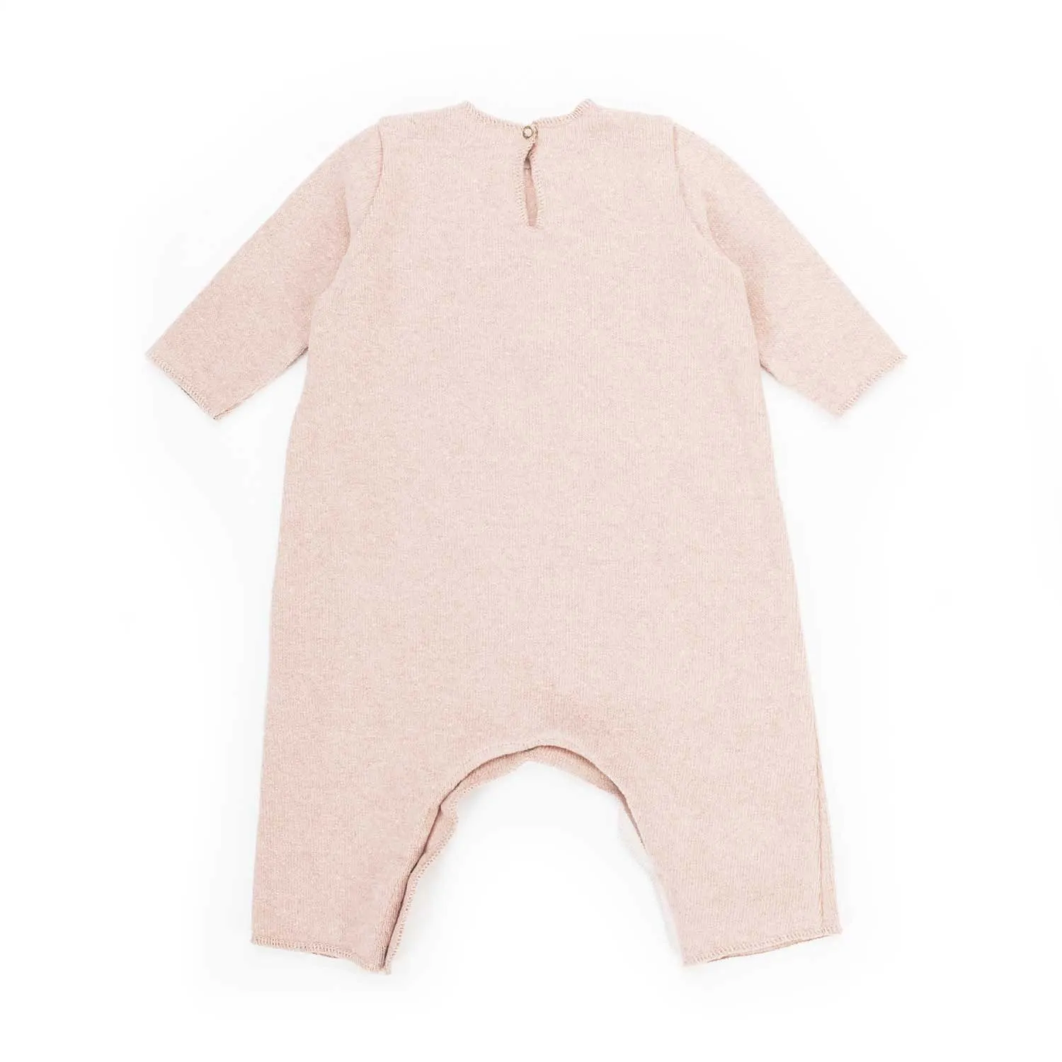 Pink Printed Romper for Baby Girl by Zhoe & Tobiah