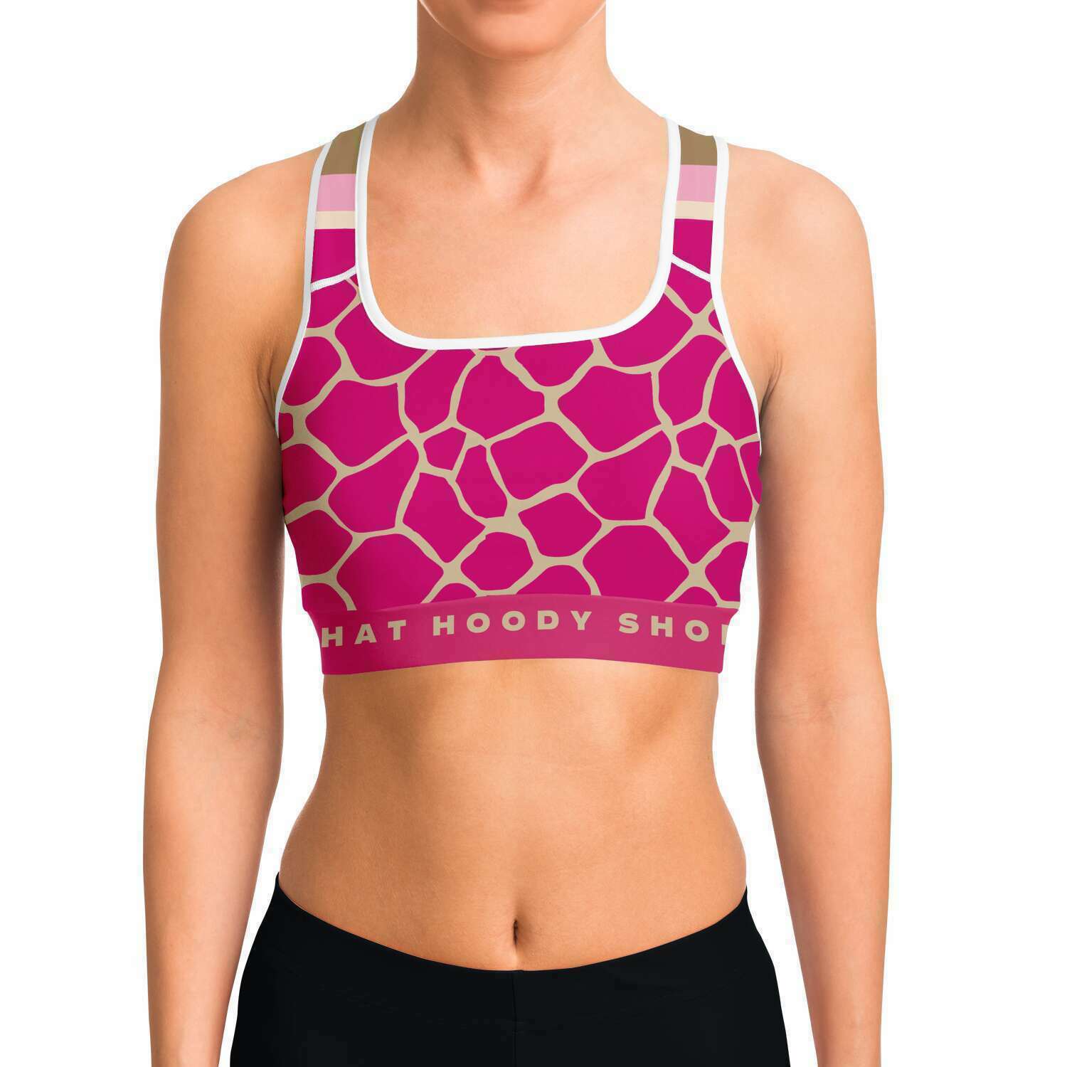 Pink Sports Bra for Women - Lemonade Design | Best Price & Quality