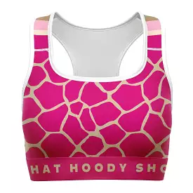 Pink Sports Bra for Women - Lemonade Design | Best Price & Quality