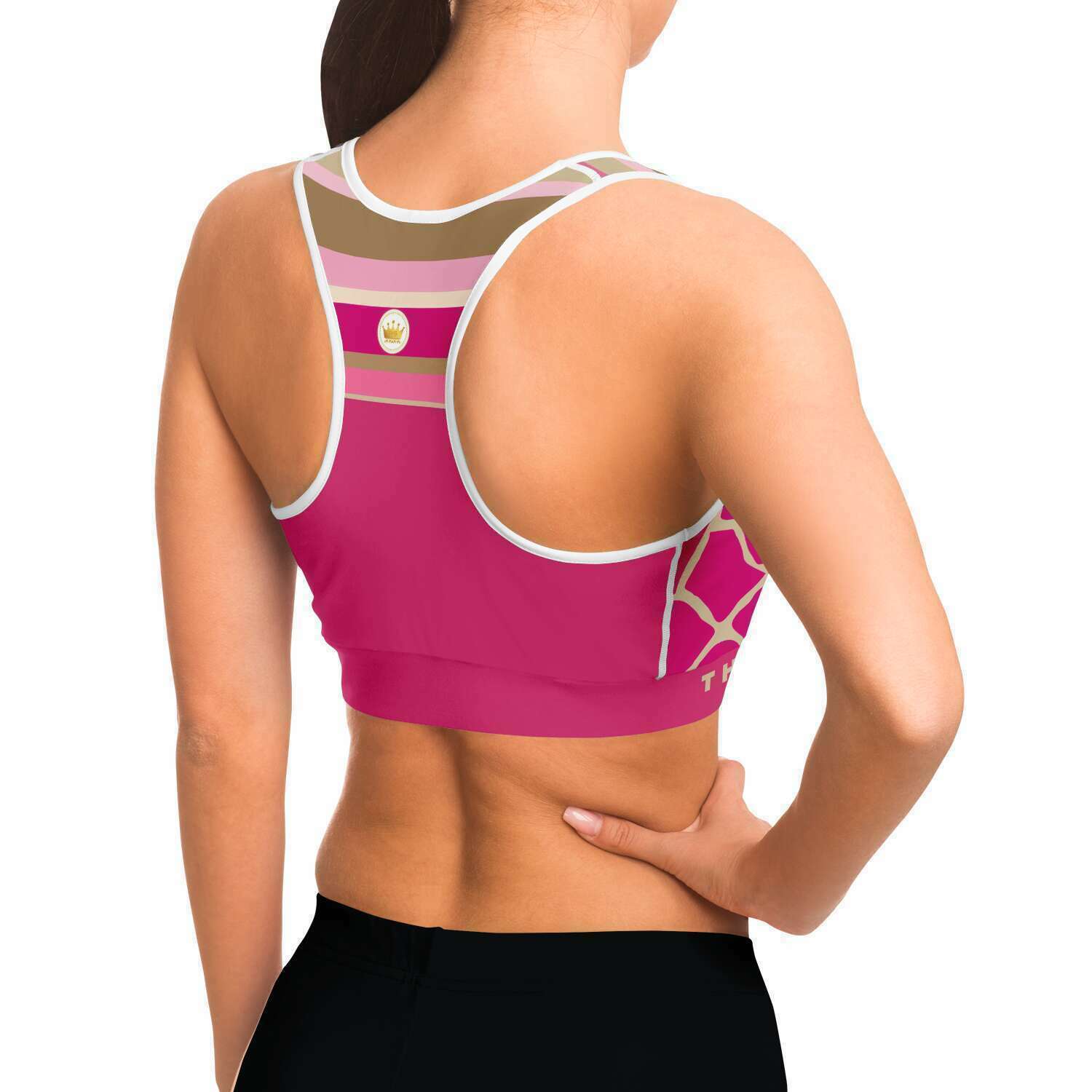 Pink Sports Bra for Women - Lemonade Design | Best Price & Quality