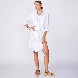 Pinstripe Gauze Dress