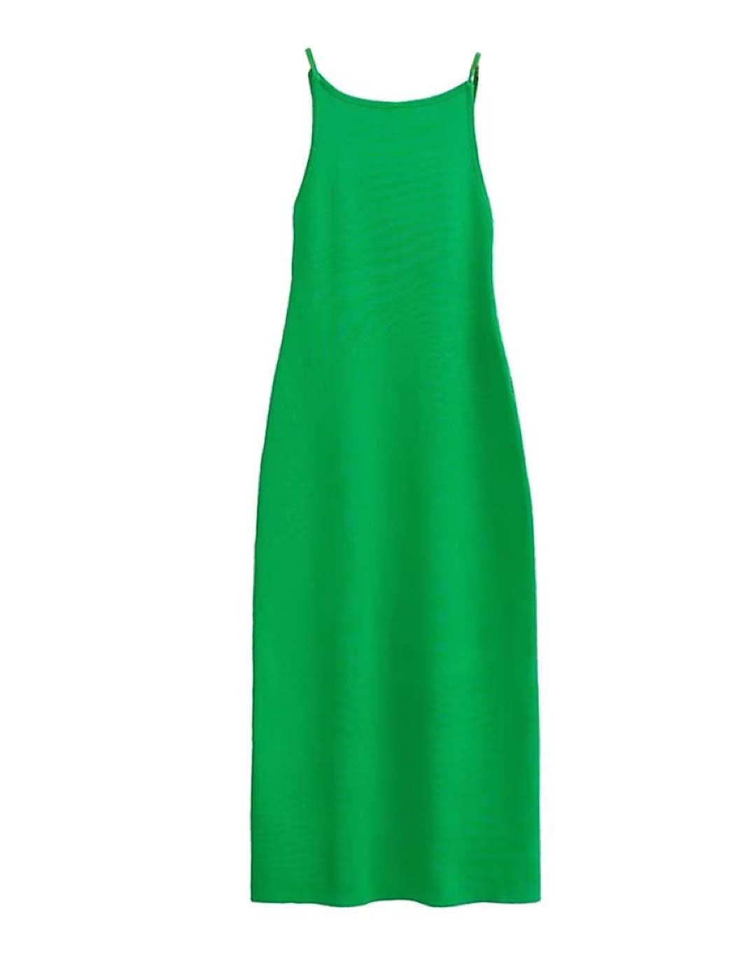 Plain Knit Midi Dress