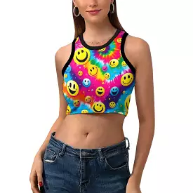 PLUR Smiles Crop Top