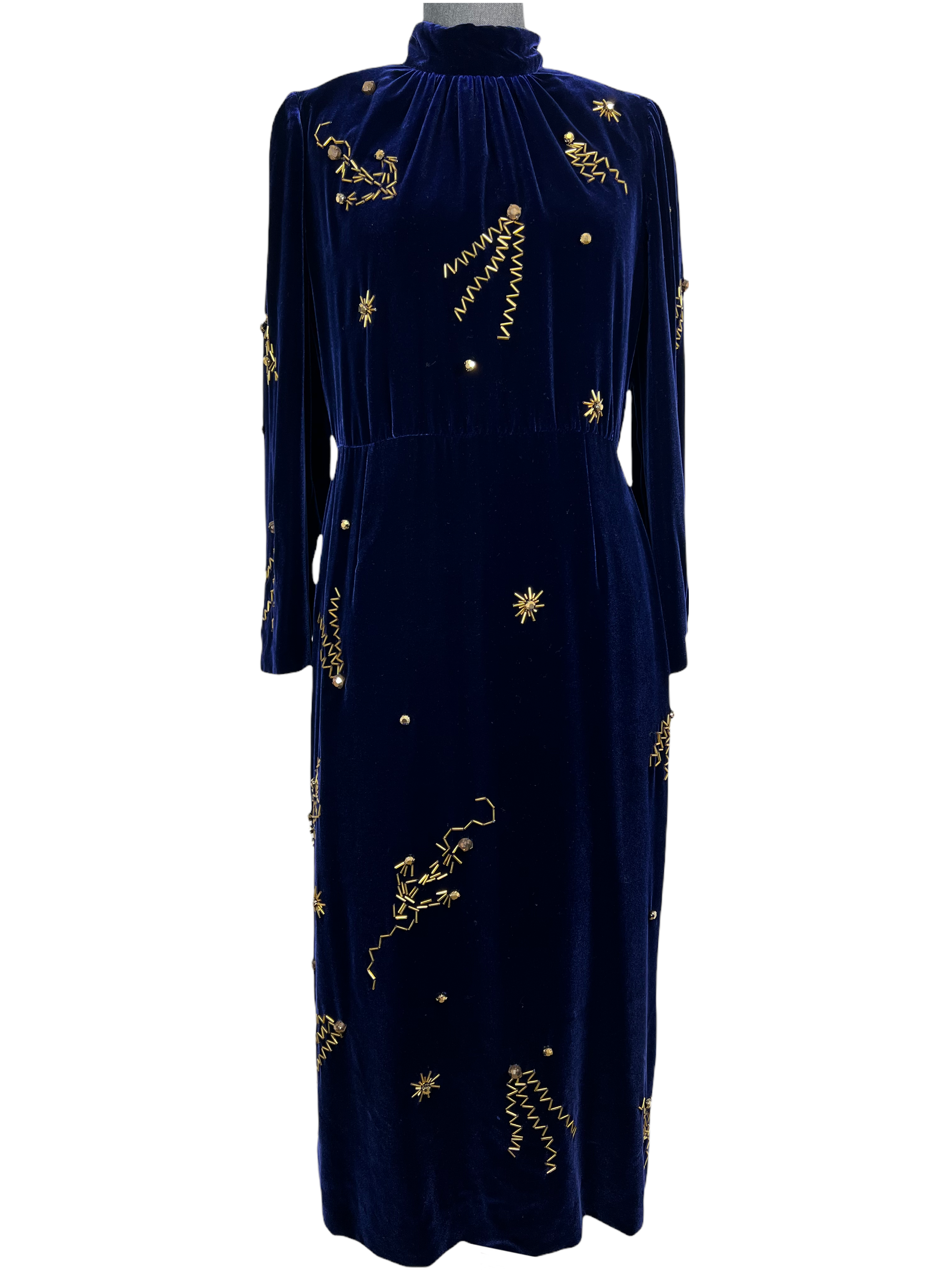 Prada Velvet Midi Dress Size M: Embellished & Available Now!