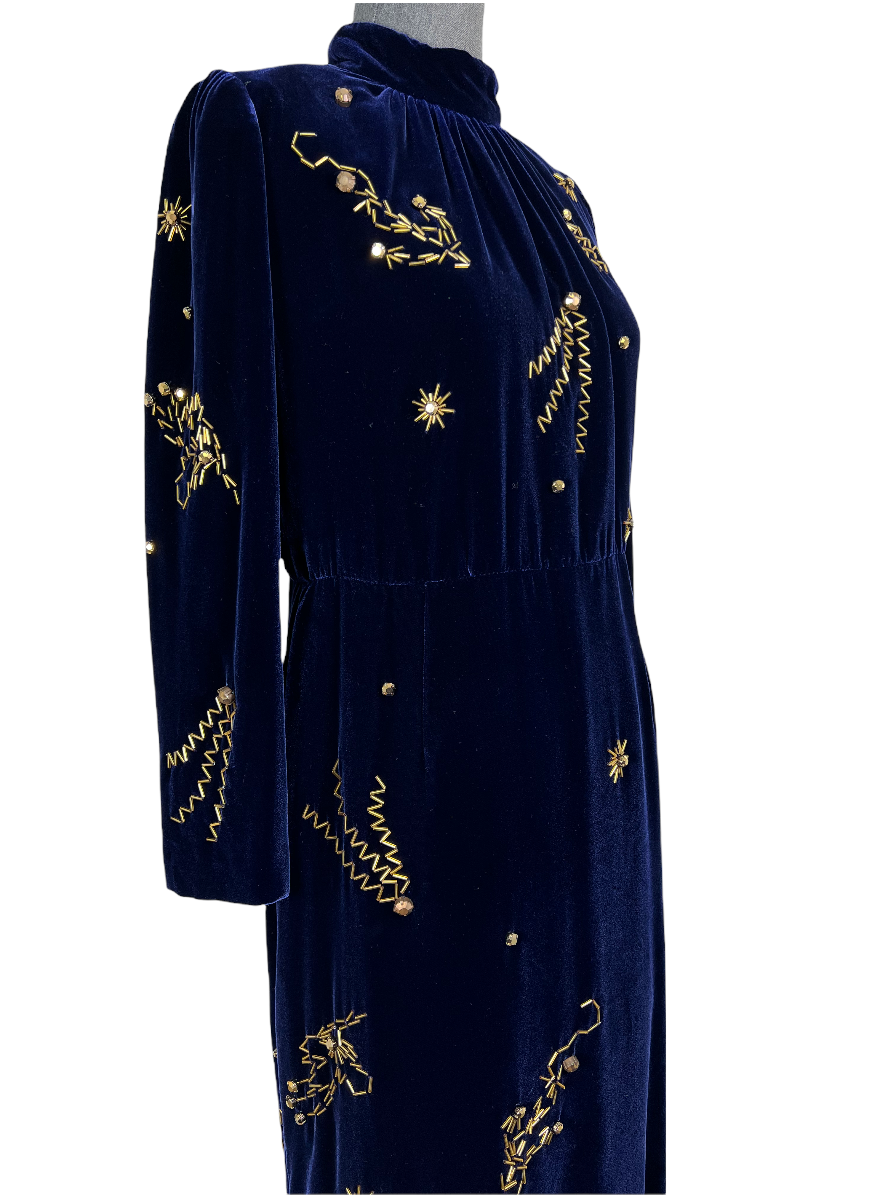 Prada Velvet Midi Dress Size M: Embellished & Available Now!