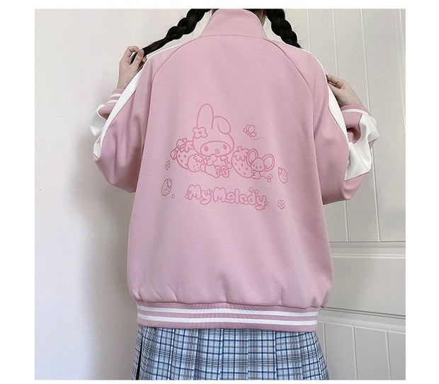 Pre-order Sanrio collaboration fleece jacket for sportswear