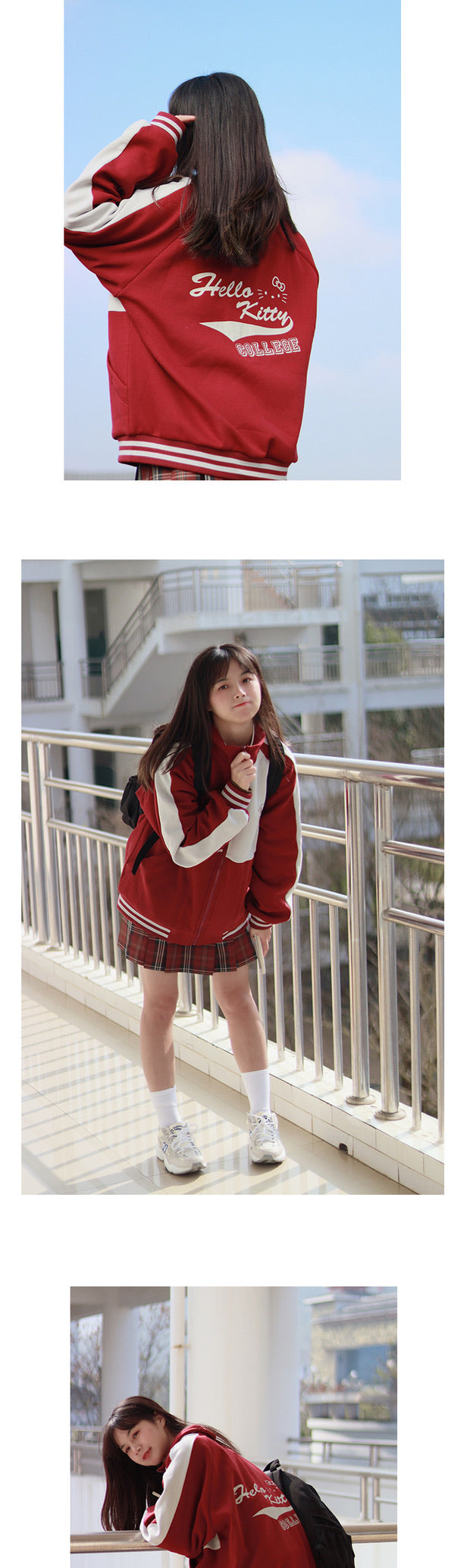 Pre-order Sanrio collaboration fleece jacket for sportswear