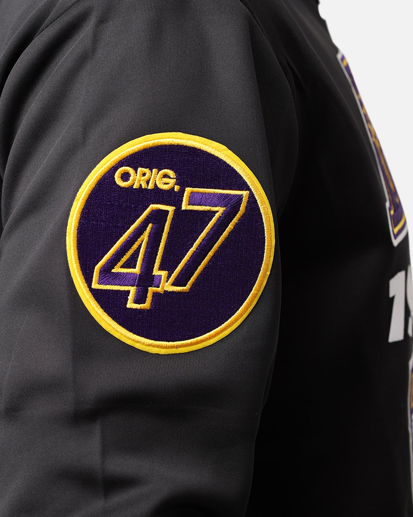 Pro Los Angeles Lakers Fast Lane Track Jacket - Black/Purple.