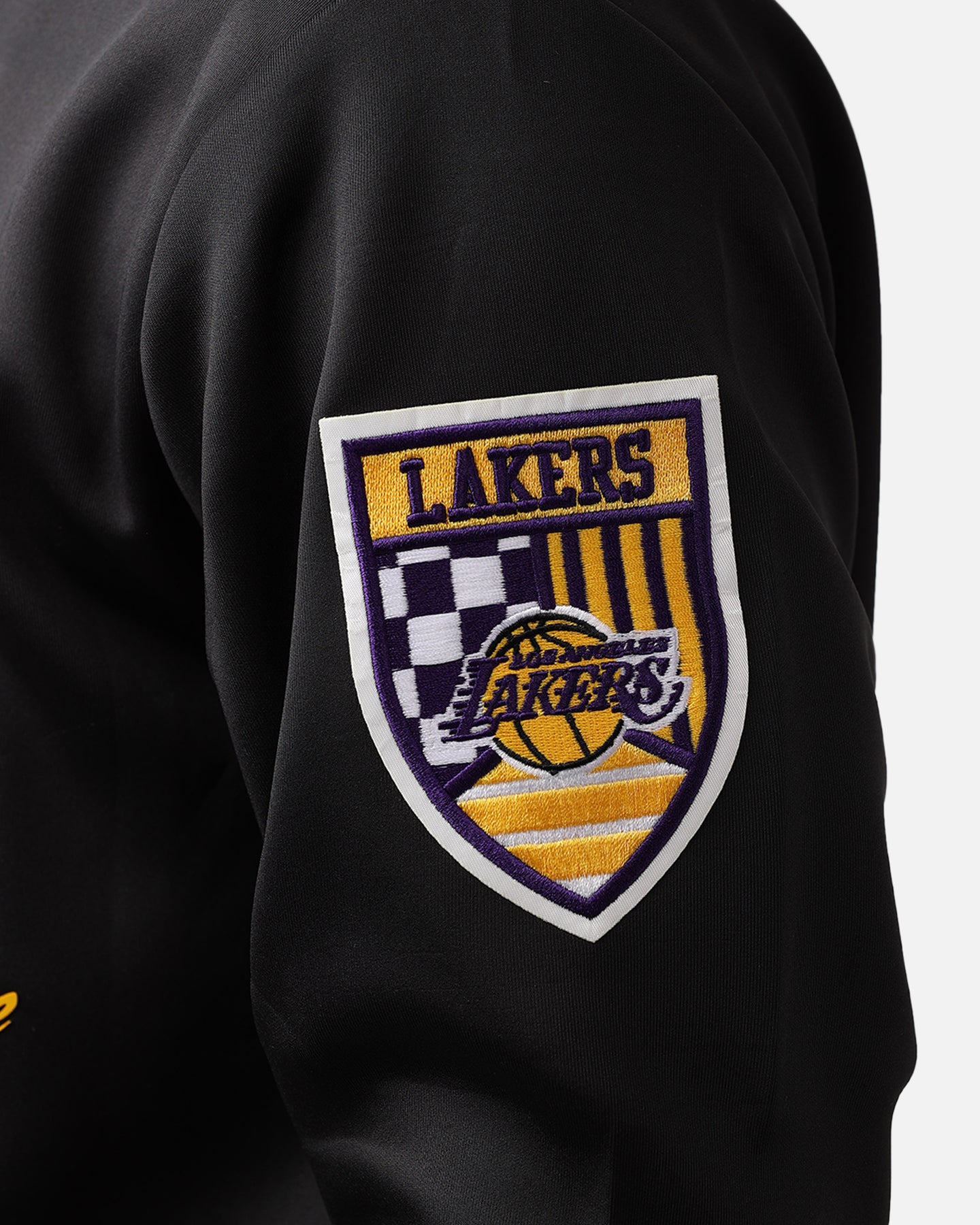 Pro Los Angeles Lakers Fast Lane Track Jacket - Black/Purple.