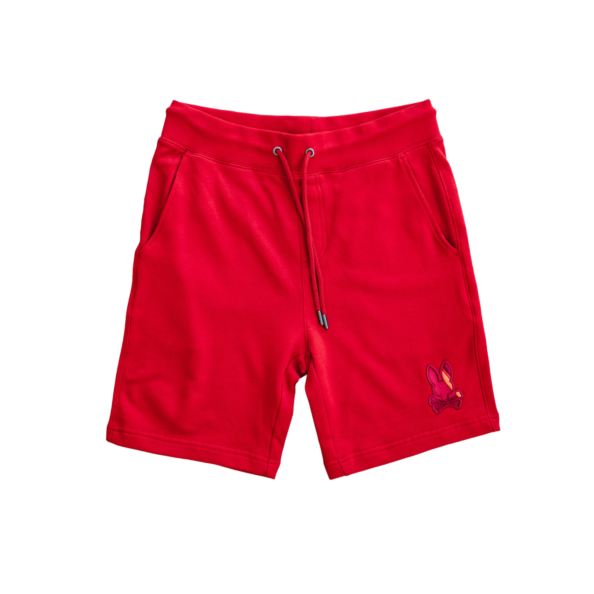 Psycho Bunny Red Embroidered Sweatshorts