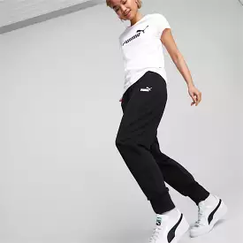 Puma Black Essential Fleece Trackpants - Womens