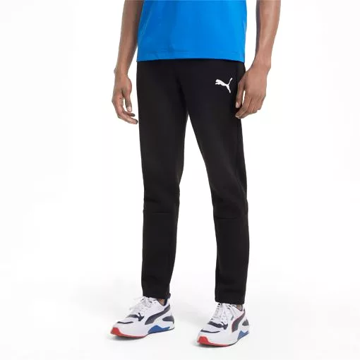 Puma men's black track pants evostripe