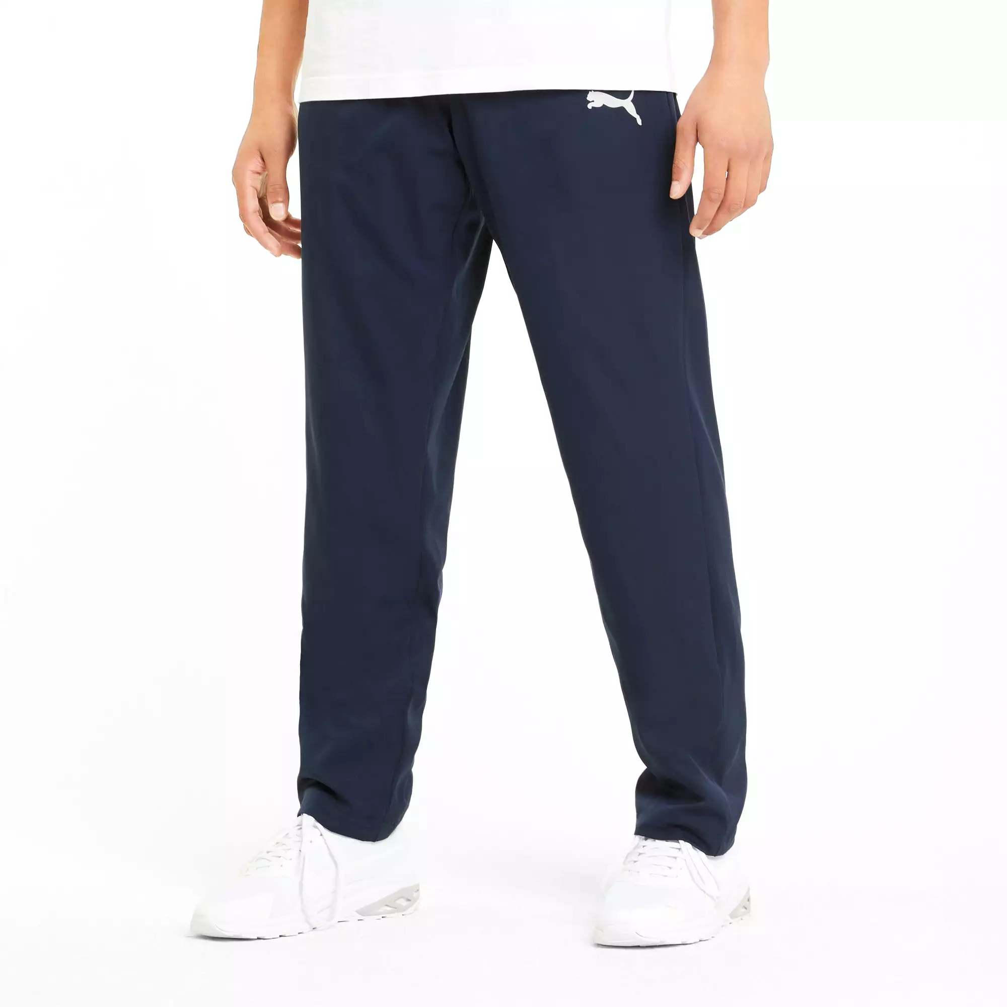 Puma navy trackpants men's active woven