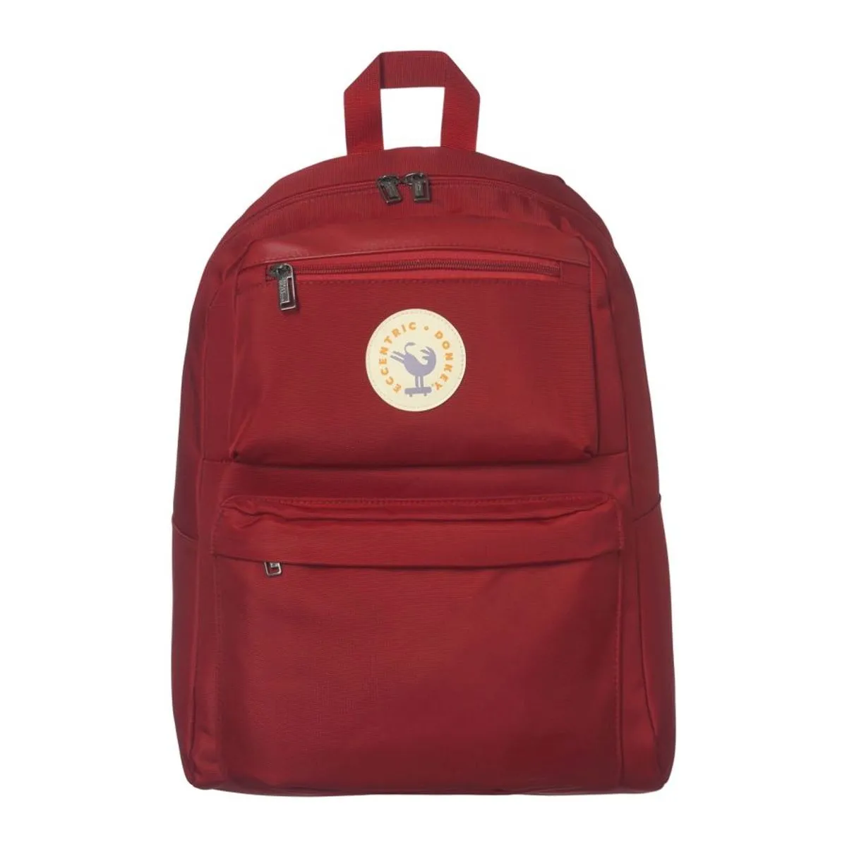 Red Two-Tone Basic Poitou Backpack