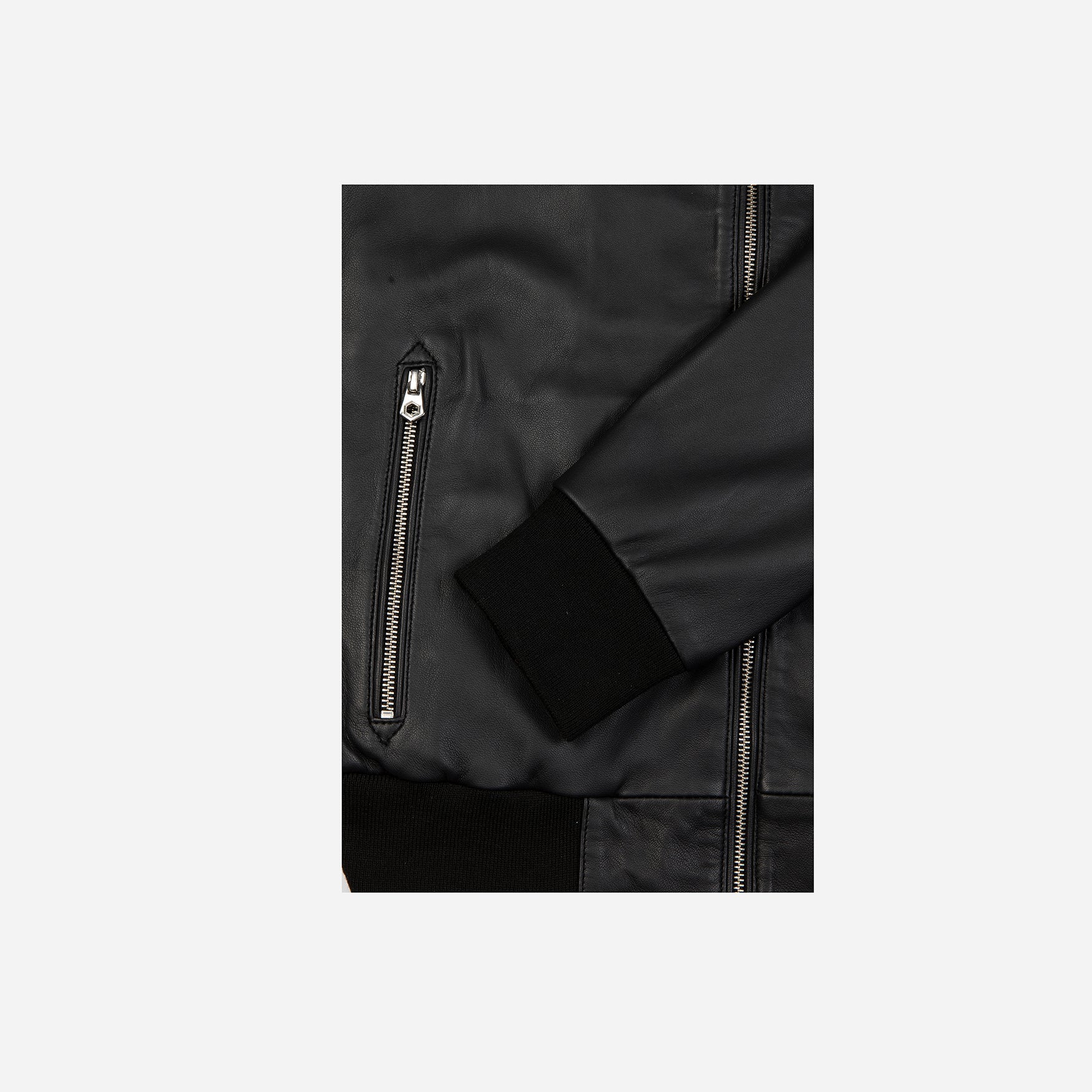 Reeves Black Bomber Jacket