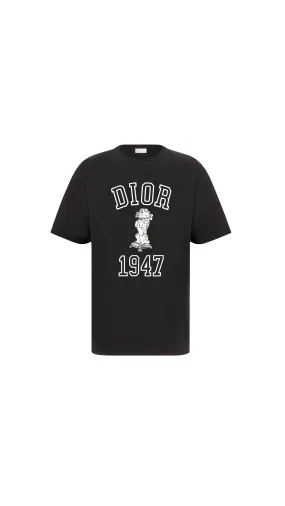 Black Slub Cotton Jersey Relaxed Fit Bobby T-Shirt Black