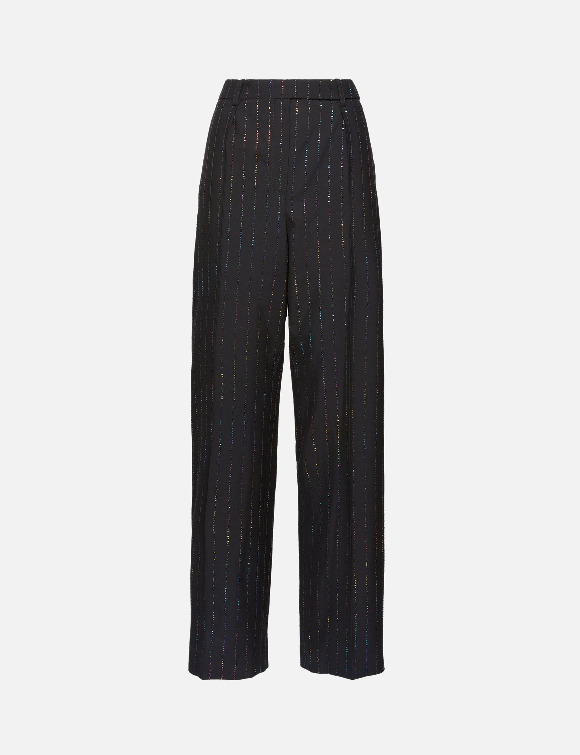 Result: Pin-striped slacks