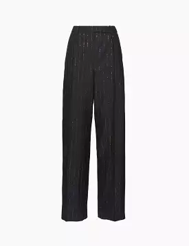 Result: Pin-striped slacks