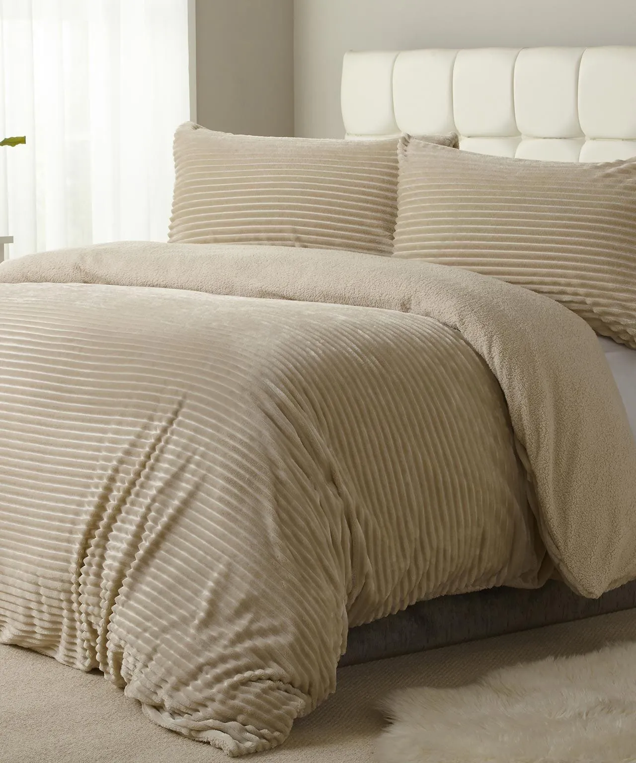 Textured Fleece Duvet Set