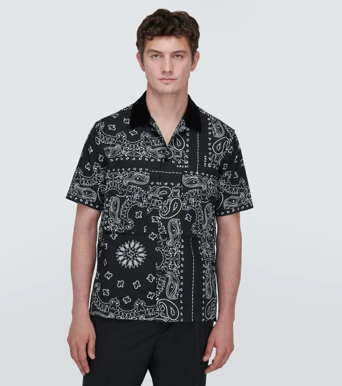 Sacai Cotton Short Sleeves Designers Shirts