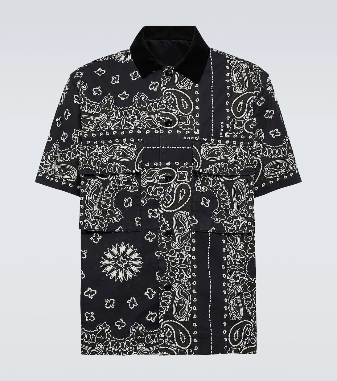 Sacai Cotton Short Sleeves Designers Shirts