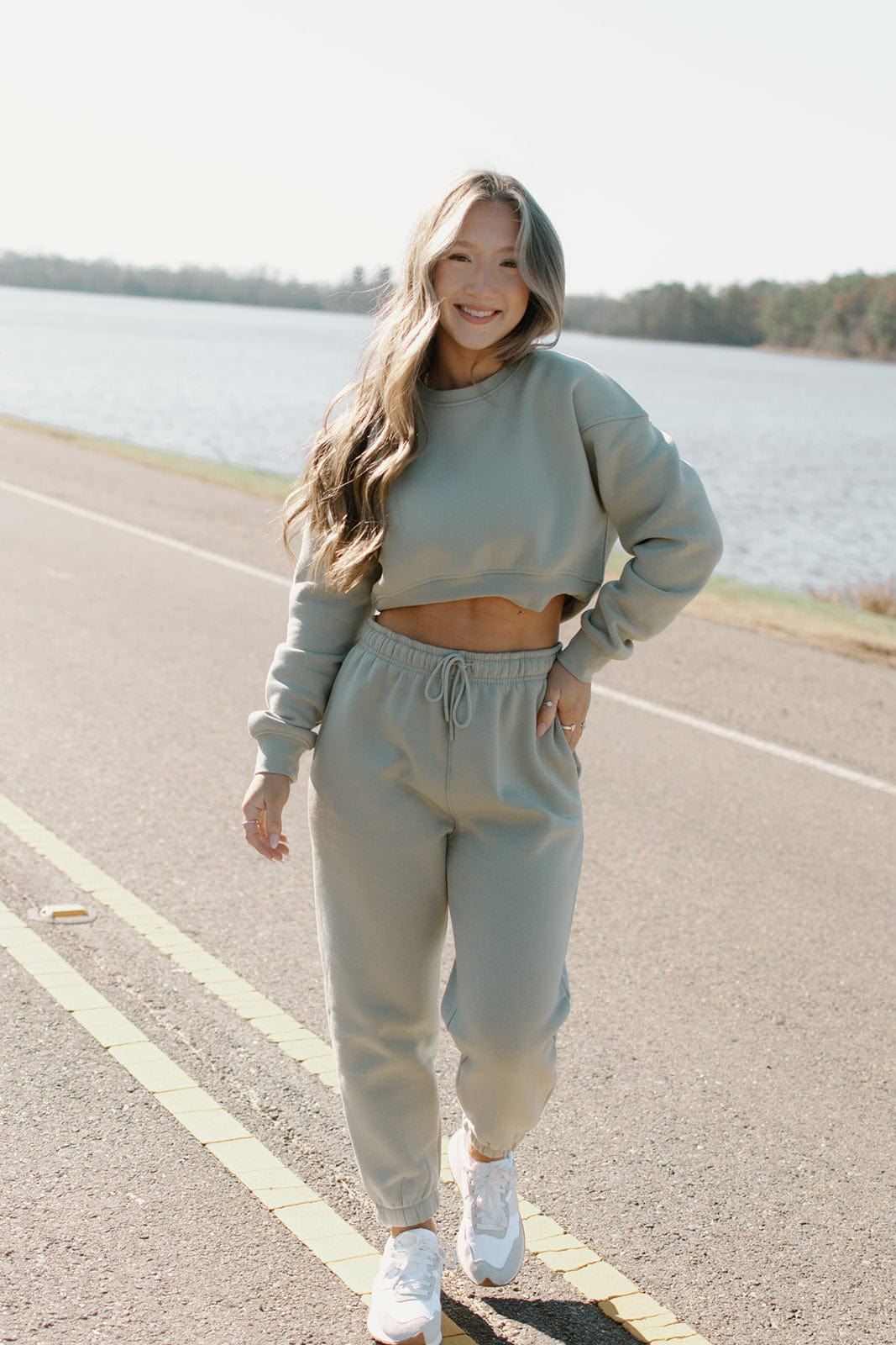 Sage Green Lounge Set Sweatpants for Sale Online