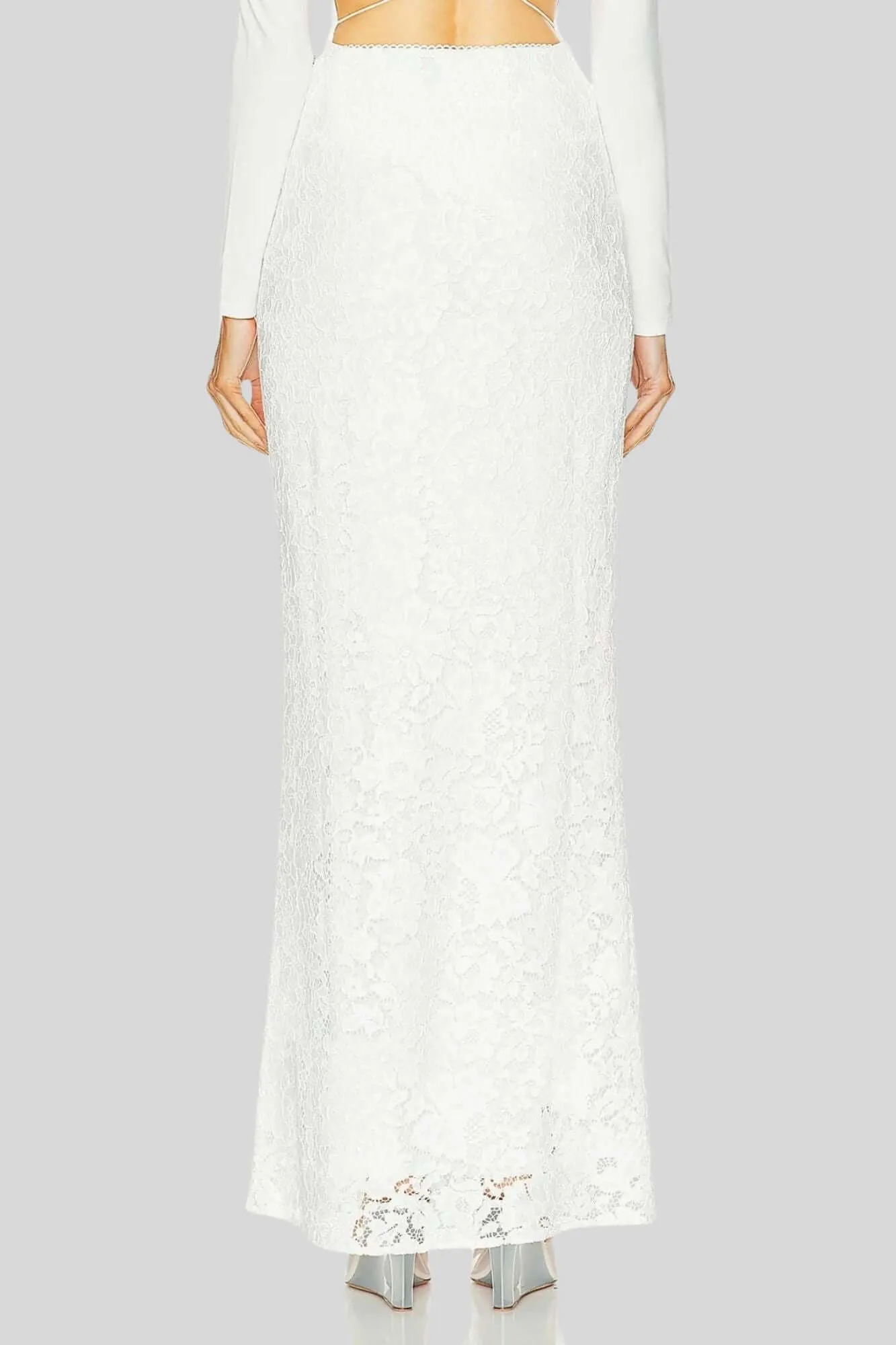 Sans Faff Florence White Maxi Skirt Sale