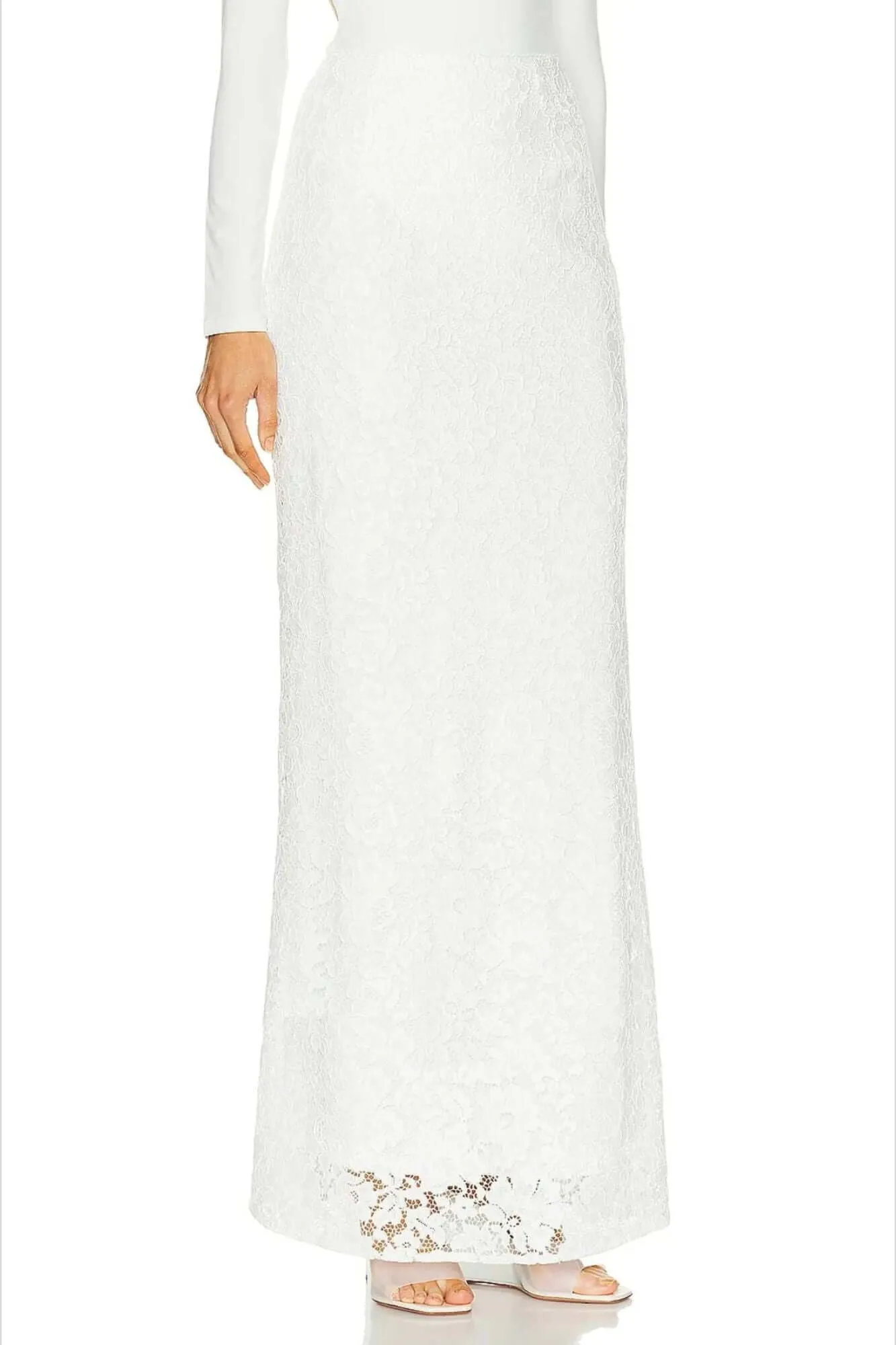 Sans Faff Florence White Maxi Skirt Sale