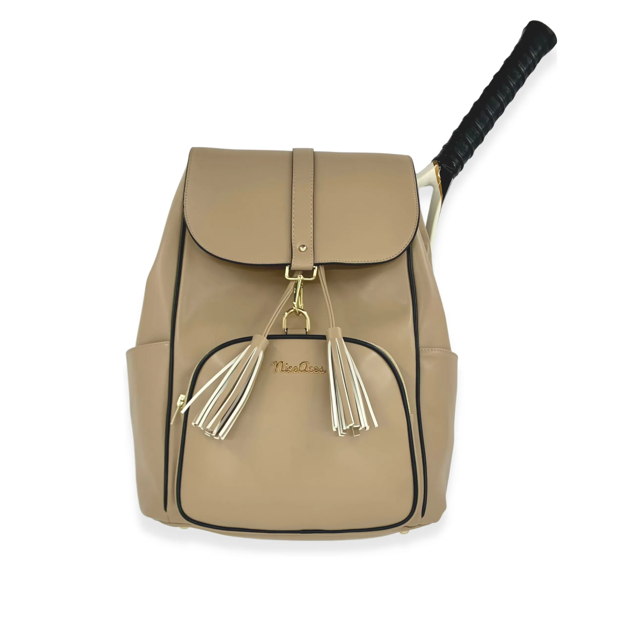 Sara Tennis Pickleball Backpack Beige