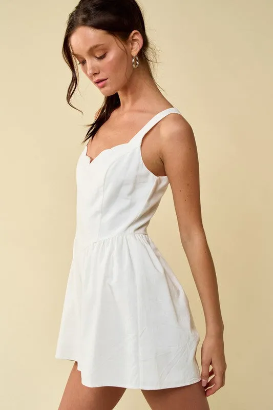 Scalloped Trim Playsuit