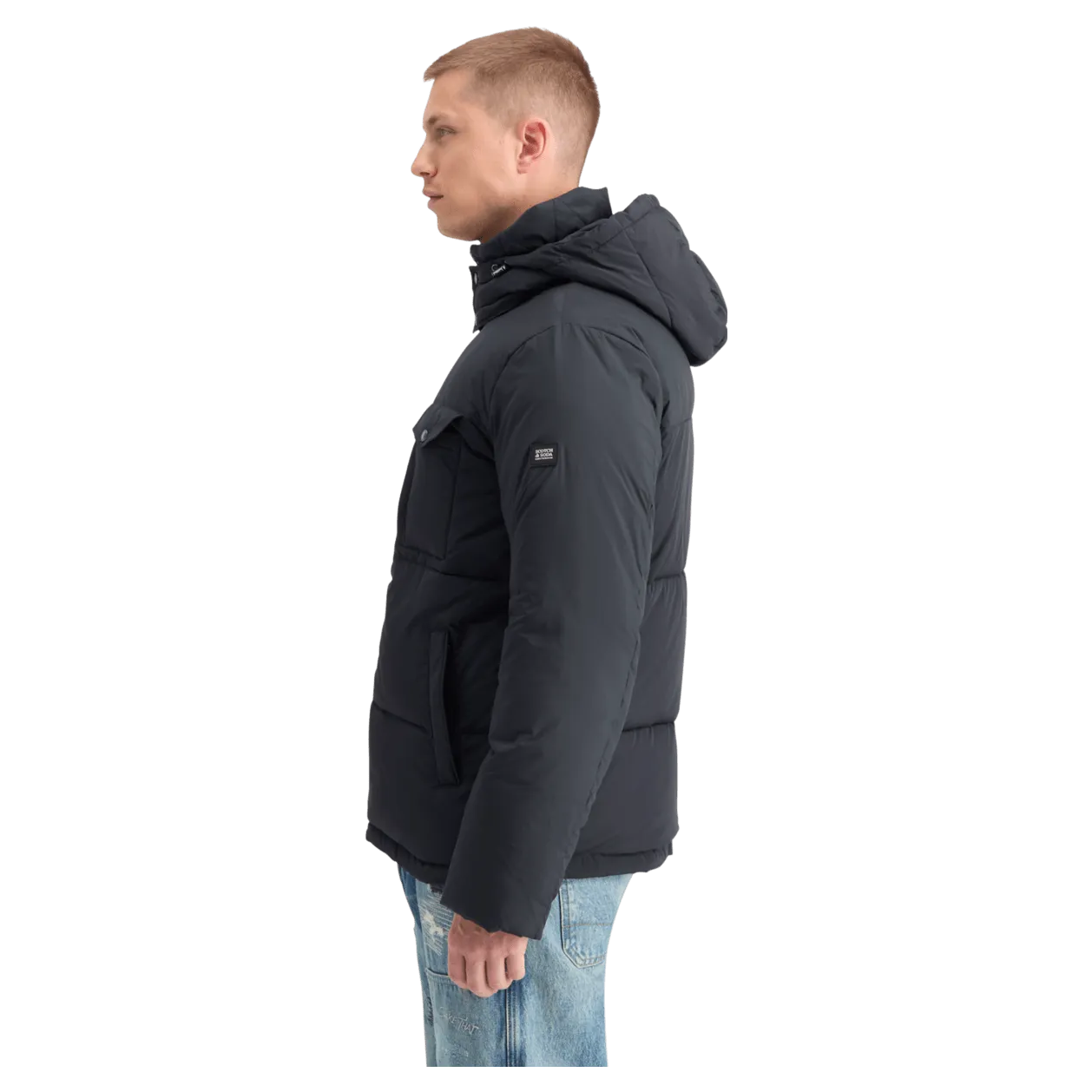 Scotch & Soda Hooded Puffer Coat